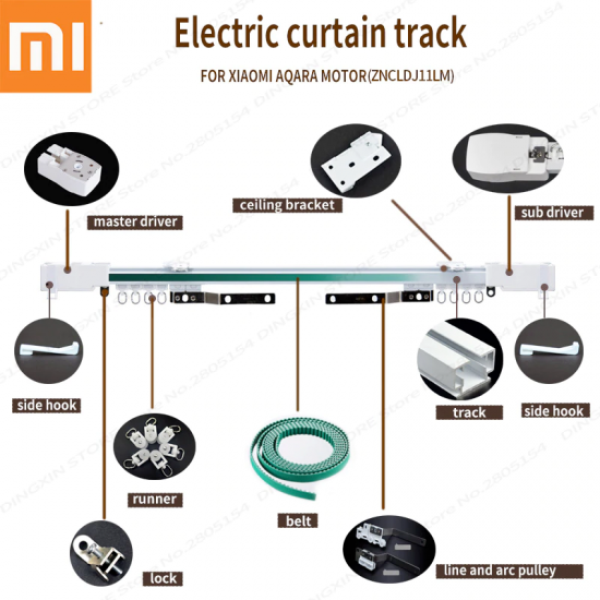 Xiaomi Electric Curtain Track รางม่านไฟฟ้า สำหรับมอเตอร์ Xiaomi Aqara Xiaomi Electric Curtain Track รางม่านไฟฟ้า สำหรับมอเตอร์ Xiaomi Aqara
